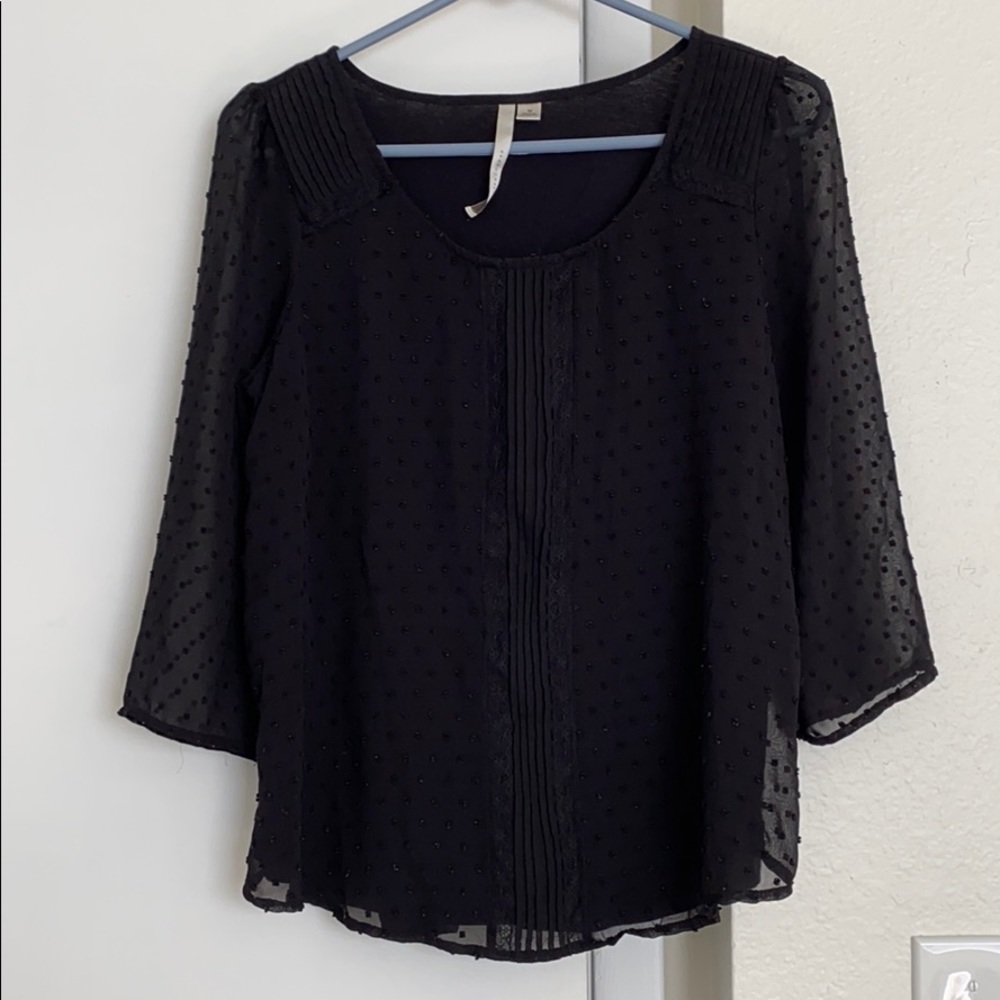 Black casual top